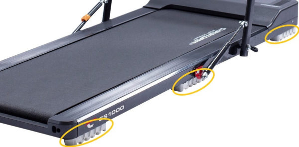 Christopeit Walking Pad CS 1000 Dämpfung