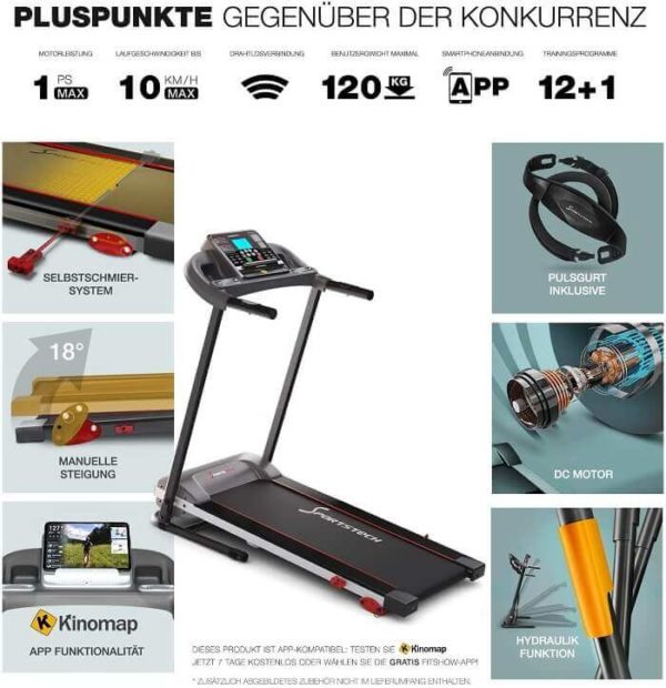 Sportstech F10 Vorteile Laufband