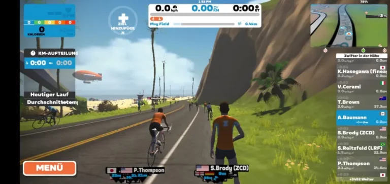 Zwift App View