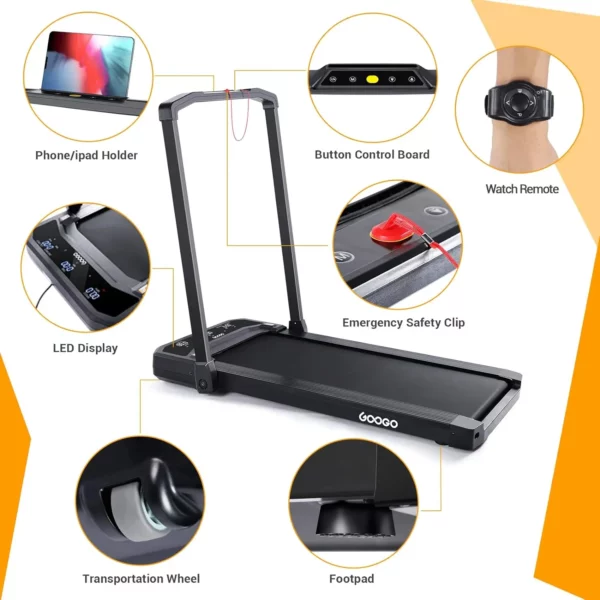 GOOGO 2 in 1 Laufband - 6