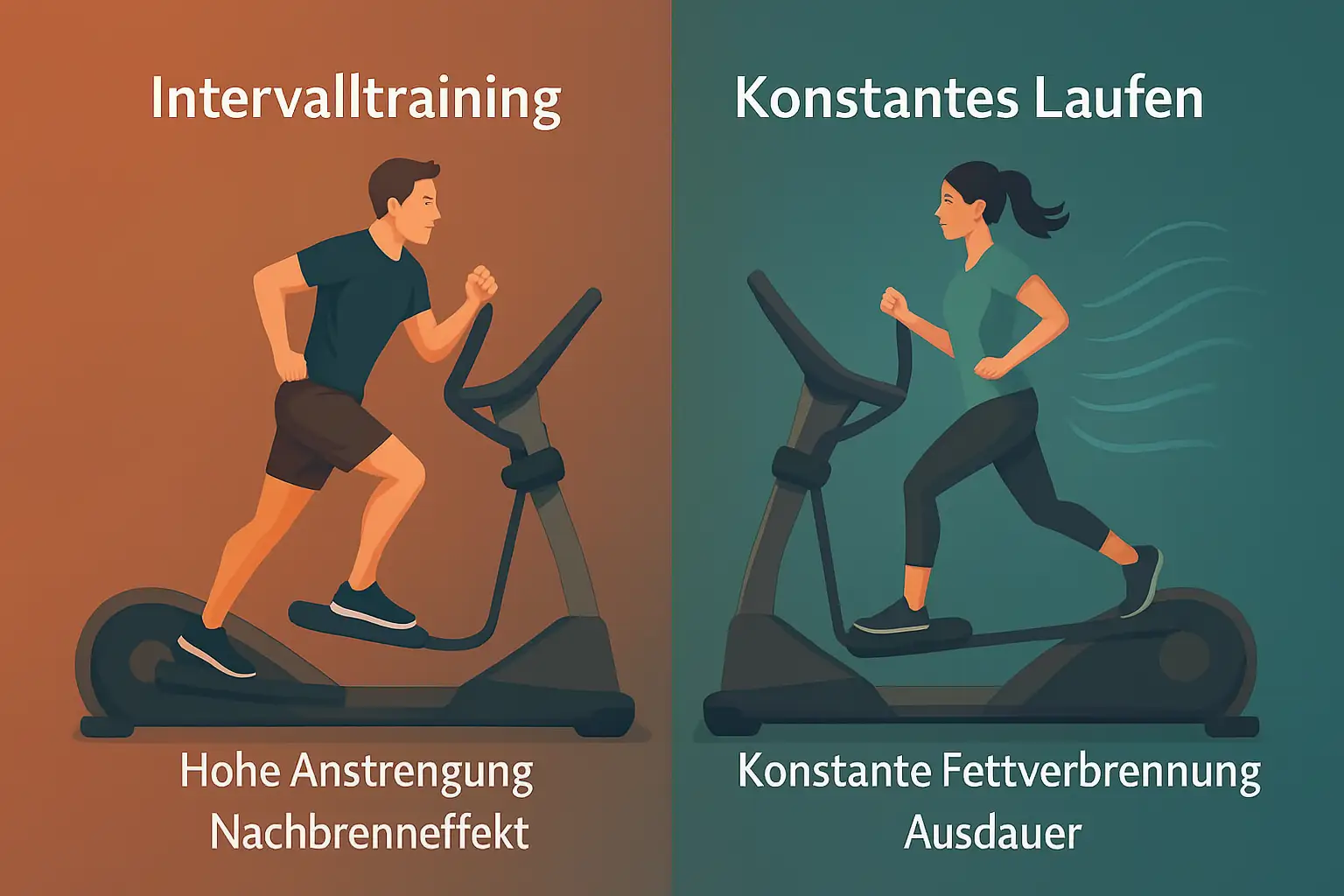 Crosstrainer Intervalltraining vs Konstant