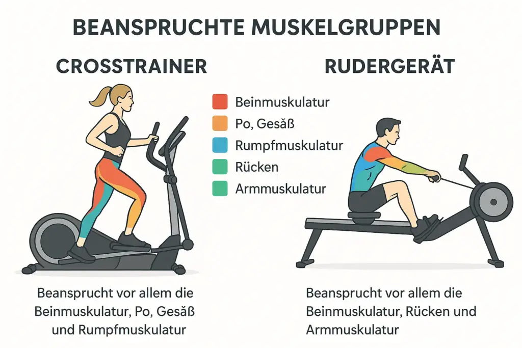 Crosstrainer und Rudergerät - 01