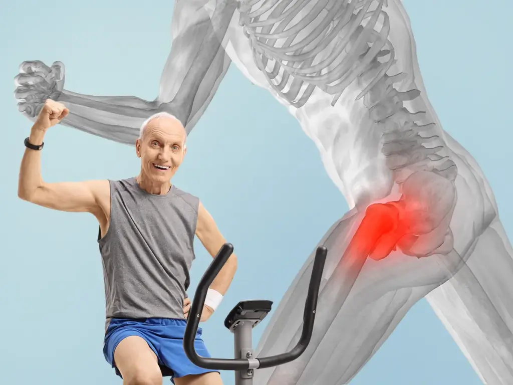 Ergometer nach H&uuml;ft OP