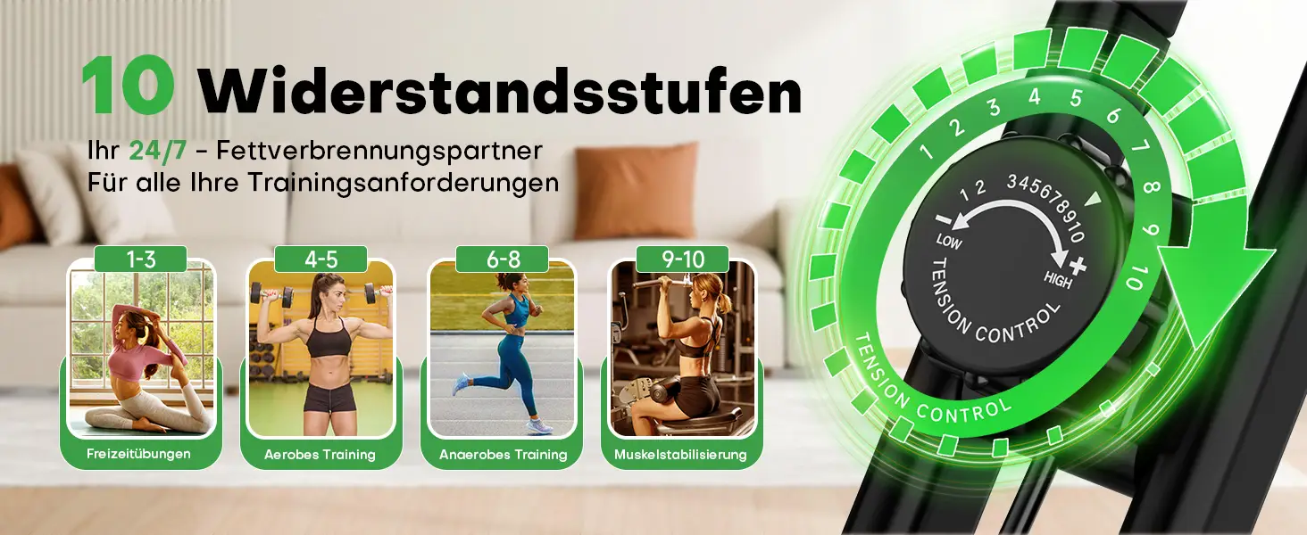 SLUNSE Heimtrainer Fahrrad 3-in-1 - 01