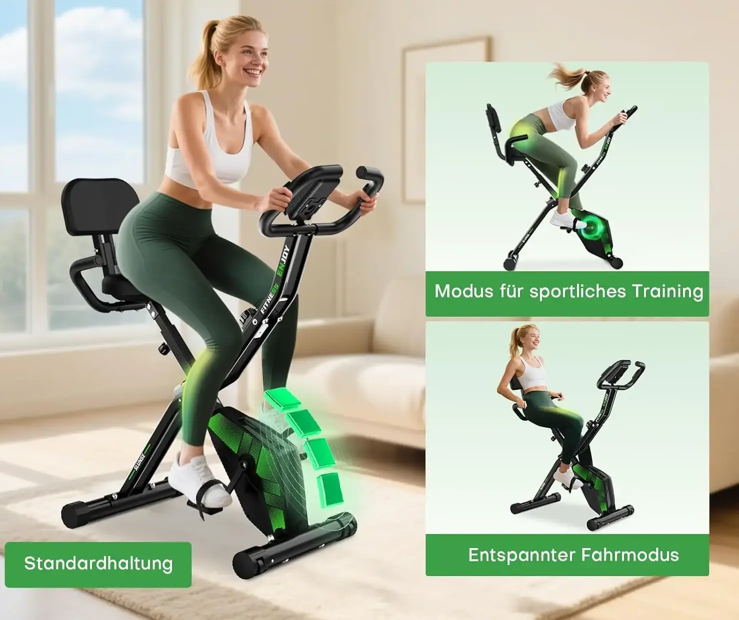 SLUNSE Heimtrainer Fahrrad 3-in-1 - 11