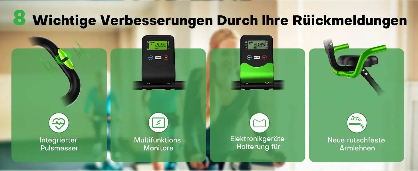 SLUNSE Heimtrainer Fahrrad 3-in-1 - 13