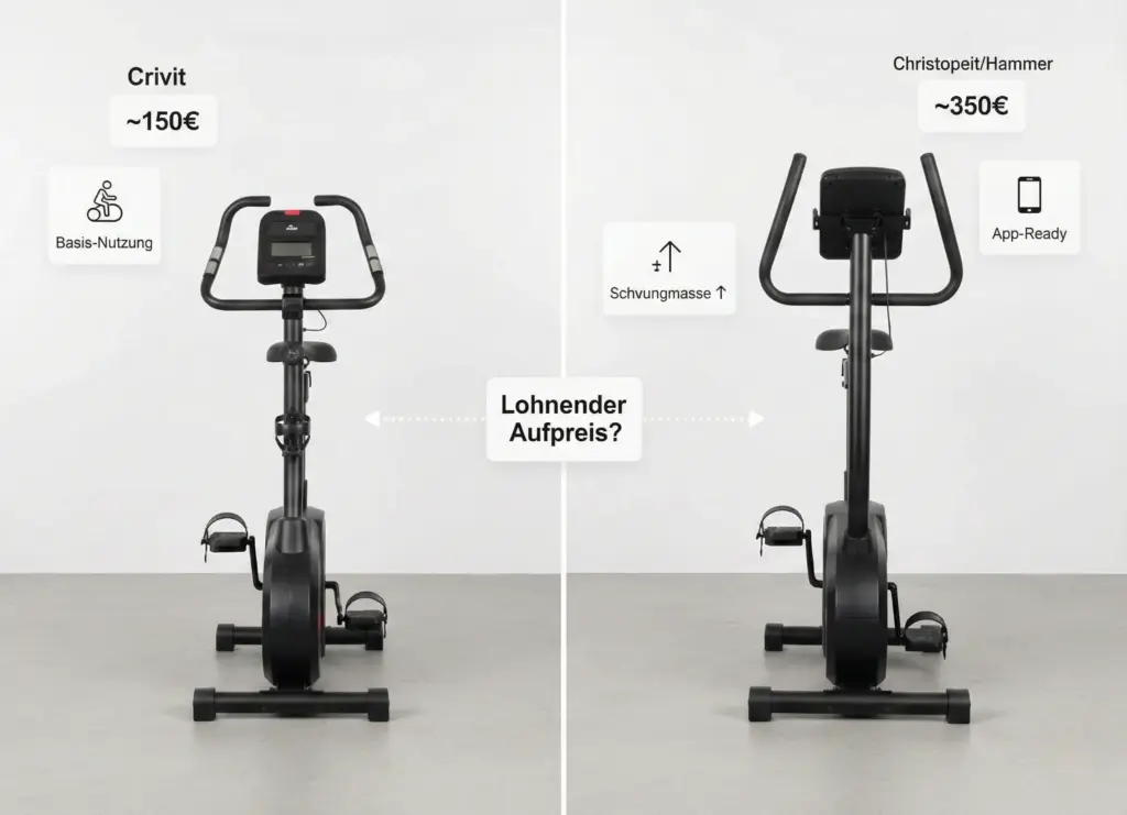 Crivit vs. Marken-Upgrade