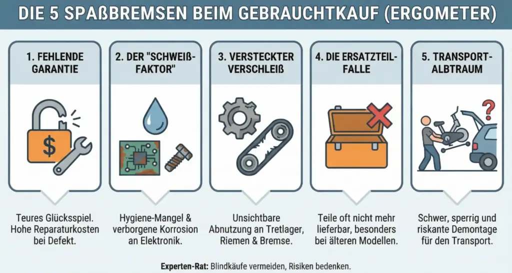 Die Fünf größten Nachteile beim Gebrauchtkauf