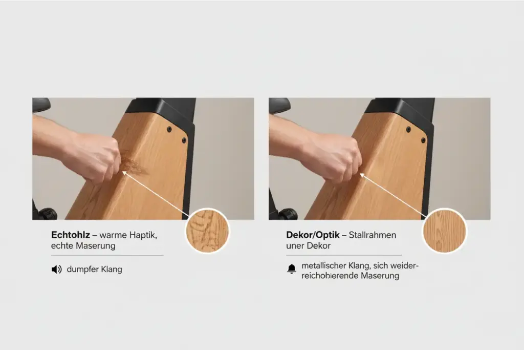 Echtholz vs. Holzoptik Der Klopf-Test