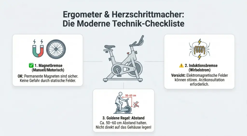 Ergometer Herzschrittmacher Checkliste