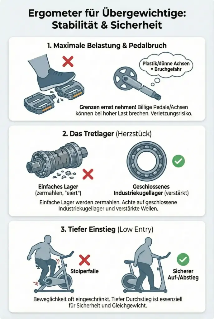 Ergometer für Übergewichtige Worauf es bei hohem Gewicht ankommt