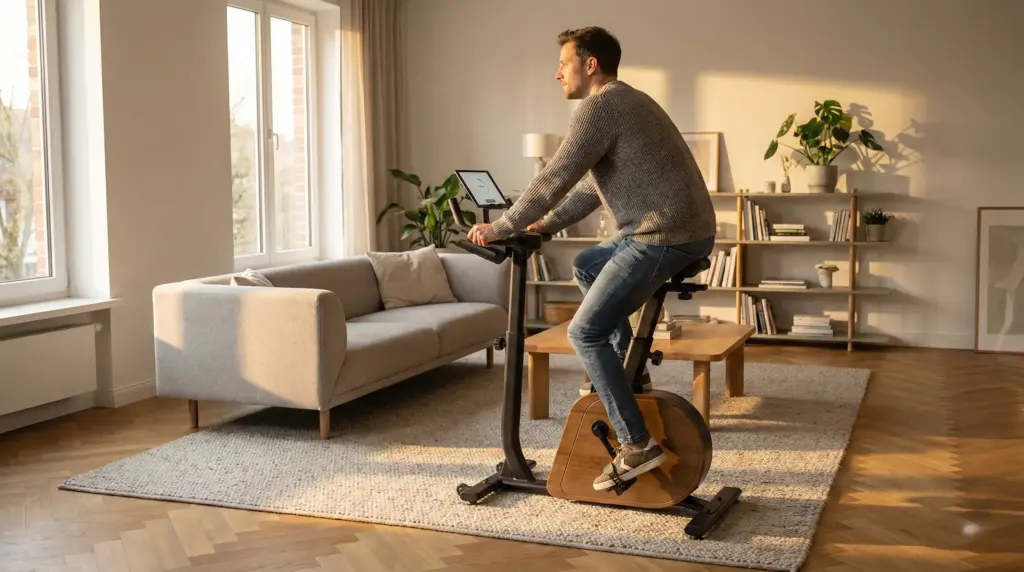 Furniture Fitness im Wohnzimmer (Hero-Motiv)