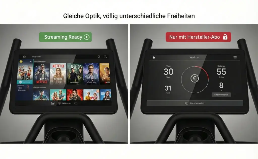 Netflix & Co. Streaming-fähiger vs. gesperrter Bildschirm