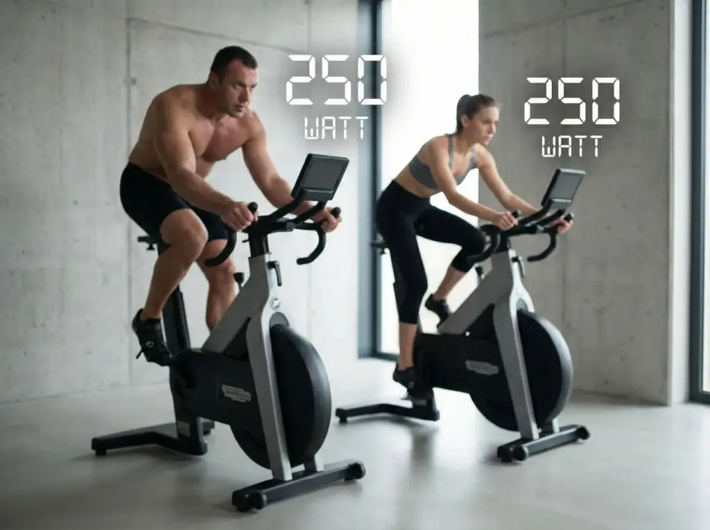 Relativleistung Unterschiedliche Körper – gleiche Wattzahl