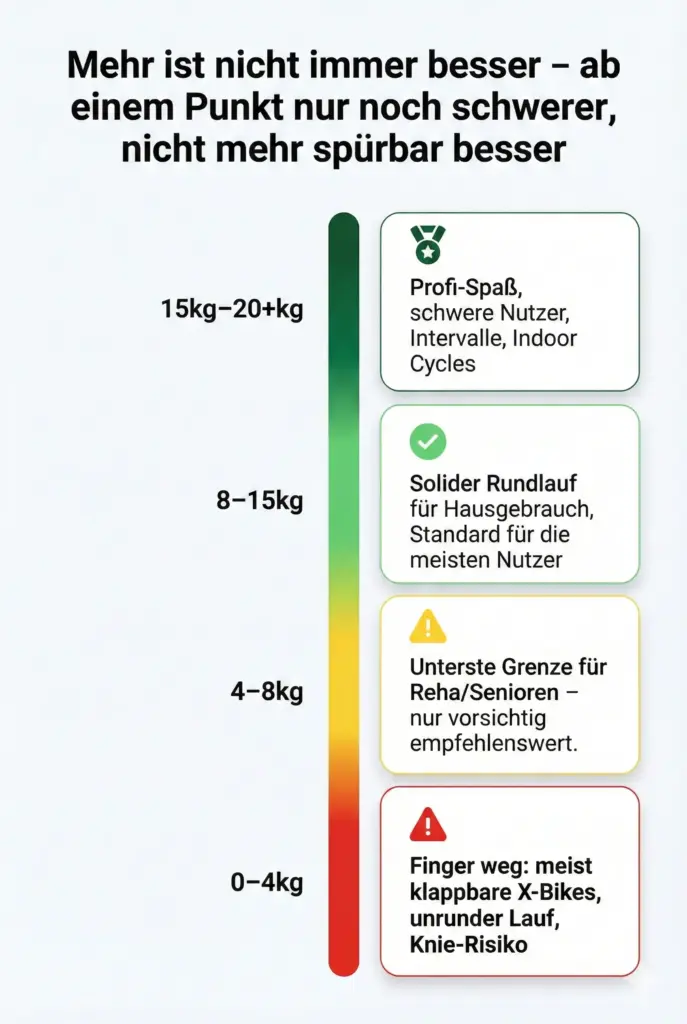 Schwungmasse in der Praxis – von 4 bis 20 kg