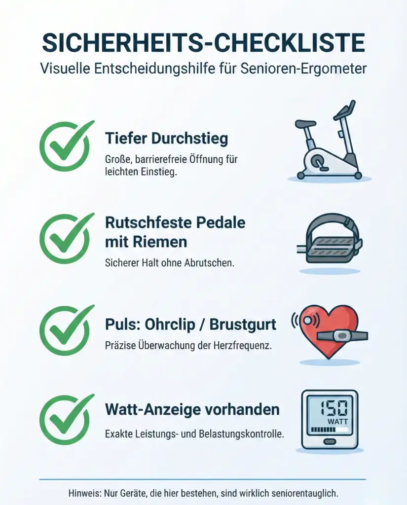 Sicherheits-Checkliste als visuelle Entscheidungshilfe