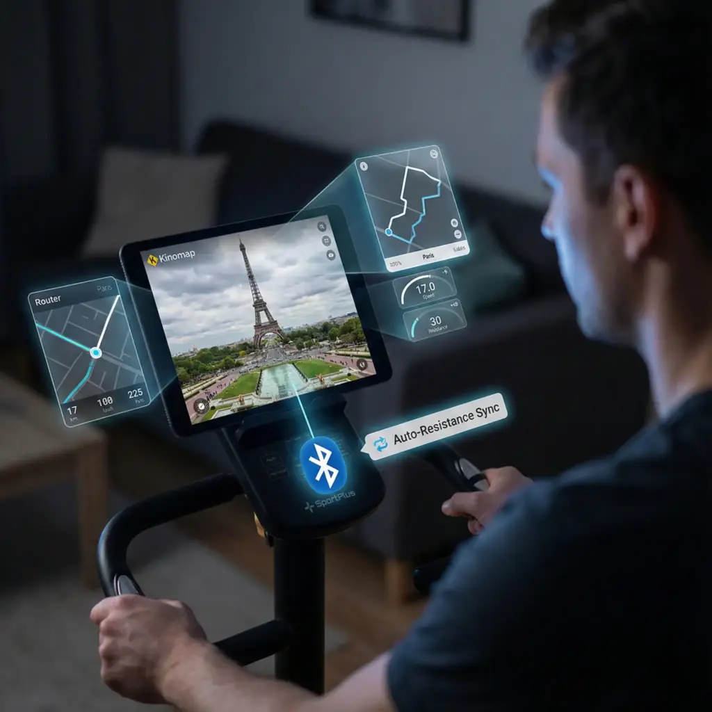 SportPlus FTMS Steuerung von Kinomap via Bluetooth
