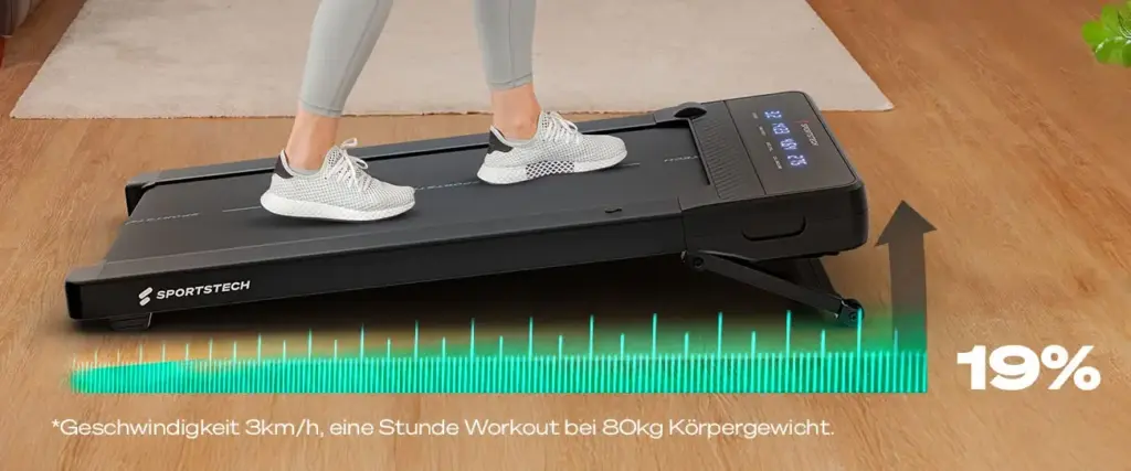 Walking Pad mit 19 Steigung
